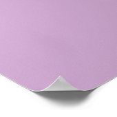 Lilac Solid Color Poster (Ecke)