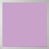 Lilac Solid Color Poster (Vorne)