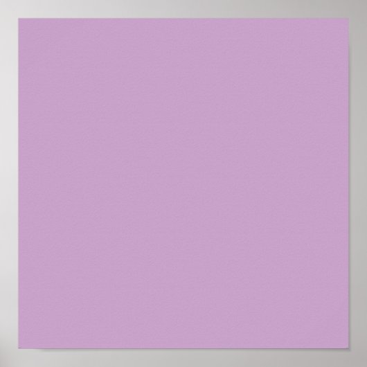 Lilac Solid Color Poster (Vorne)