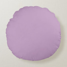 Lilac Solid Color Rundes Kissen