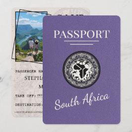 Lilac South Africa Passport Save The Date