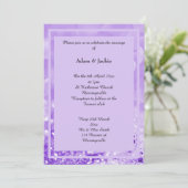 LILAC SPARKLE LAYER BOKEH PRINT WEDING INVITATION EINLADUNG (Stehend Vorderseite)