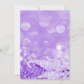 LILAC SPARKLE LAYER BOKEH PRINT WEDING INVITATION EINLADUNG (Rückseite)