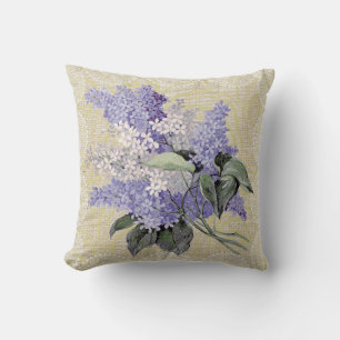 Lilac & Spitzen Vintages Kissen