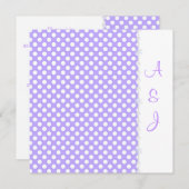 LILAC SPOT CRYSTAL WEDING INVITATION EINLADUNG (Vorne/Hinten)