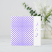 LILAC SPOT CRYSTAL WEDING INVITATION EINLADUNG (Stehend Vorderseite)