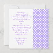 LILAC SPOT CRYSTAL WEDING INVITATION EINLADUNG (Rückseite)