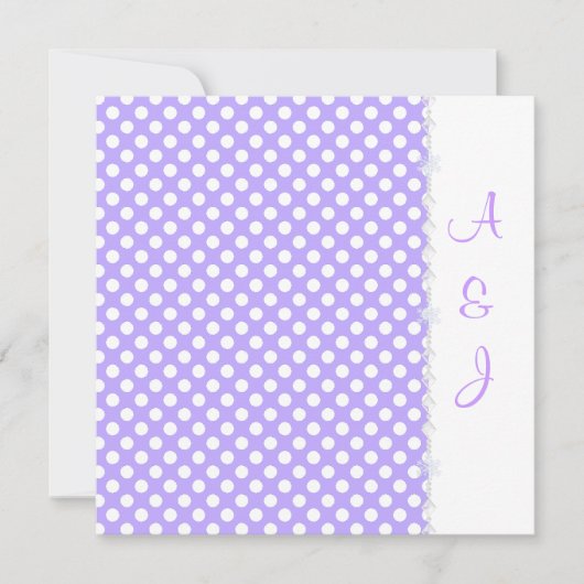 LILAC SPOT CRYSTAL WEDING INVITATION EINLADUNG (Vorderseite)