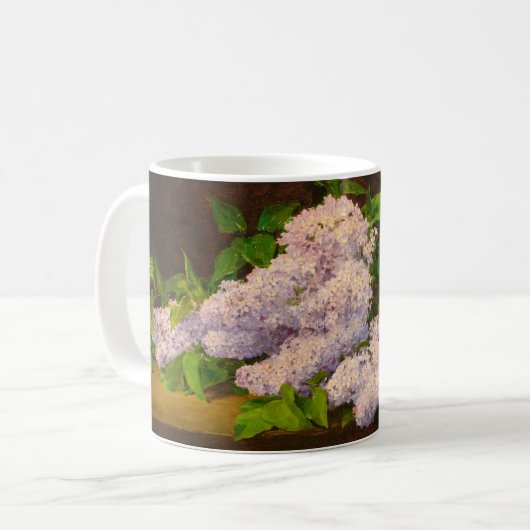 Lilac Spray, 1890 von Albert Anker Kaffeetasse (Vorderseite Links)