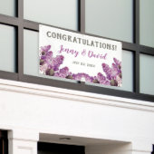 Lilac Spring Garden Hanging Wedding Banner (Äußeres Gebäude)