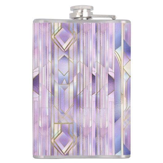 Lilac Stains Glas Elegance Flachmann (Rückseite)