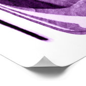 Lilac Stiletto-Schuh und Lippenstift Art Poster (Ecke)