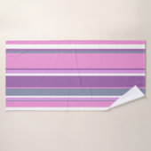Lilac Streifen Badehandtuch (Badehandtuch)