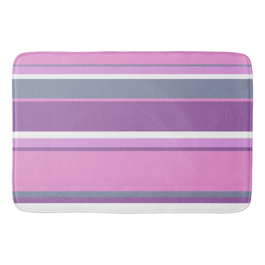 Lilac Streifen Badematte (Vorderseite)