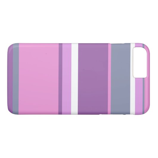 Lilac Streifen Case-Mate iPhone Hülle (Rückseite (Horizontal))