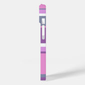 Lilac Streifen Case-Mate iPhone Hülle (Rückseite / Links)