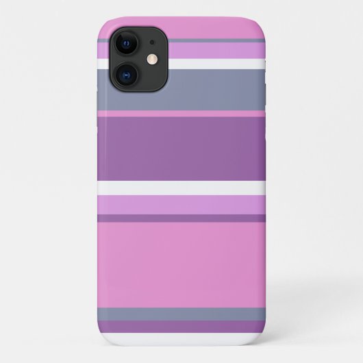 Lilac Streifen Case-Mate iPhone Hülle (Rückseite)