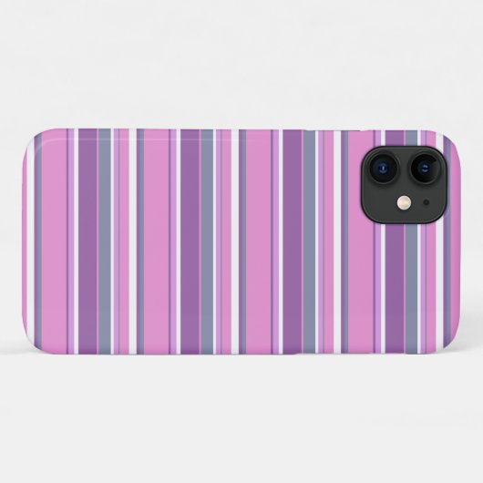 Lilac Streifen Case-Mate iPhone Hülle (Rückseite (Horizontal))