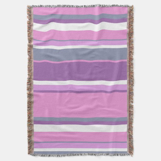 Lilac Streifen Decke (Vorderseite Vertikal)
