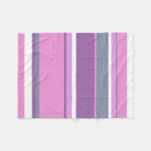 Lilac Streifen Fleecedecke (Vorderseite (Horizontal))