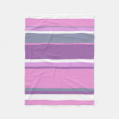 Lilac Streifen Fleecedecke (Vorderseite)