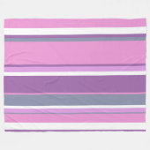 Lilac Streifen Fleecedecke (Vorderseite (Horizontal))