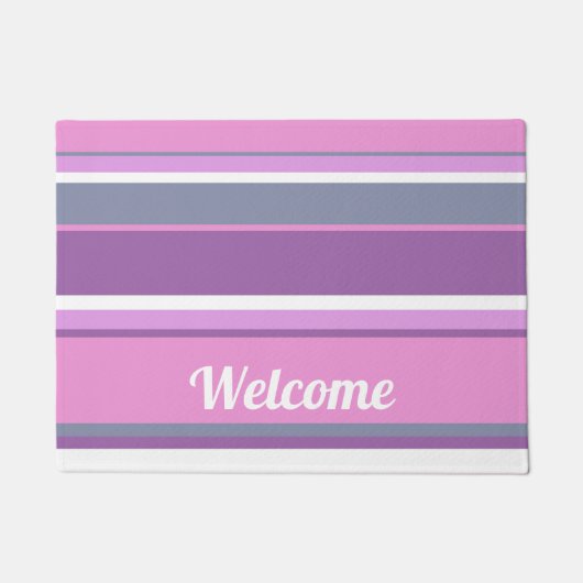 Lilac Streifen Fußmatte (Vorderseite)