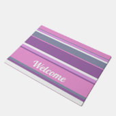 Lilac Streifen Fußmatte (Schrägansicht)