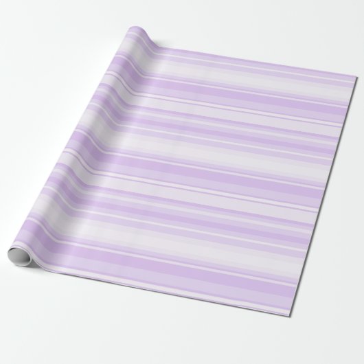 Lilac Streifen Geschenkpapier (Ungerollt)