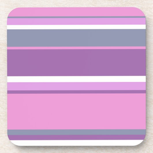 Lilac Streifen Getränkeuntersetzer (Vorderseite)