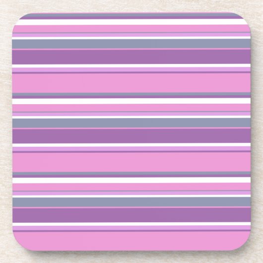 Lilac Streifen Getränkeuntersetzer (Vorderseite)