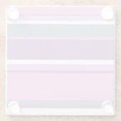 Lilac Streifen Glasuntersetzer (Rückseite)