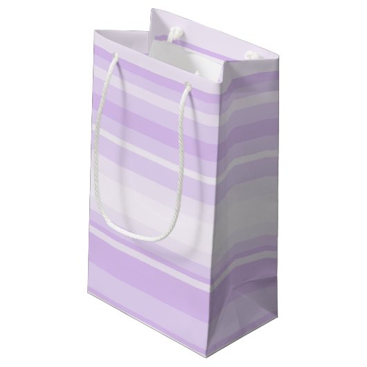 Lilac Streifen Kleine Geschenktüte (Rückseite Schrägansicht)