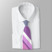 Lilac Streifen Krawatte (Gebunden)