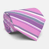 Lilac Streifen Krawatte (Gerollt)