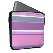 Lilac Streifen Laptopschutzhülle (Vorne Rechts)