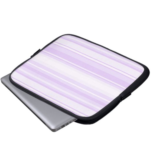 Lilac Streifen Laptopschutzhülle (Vorne Knopf)