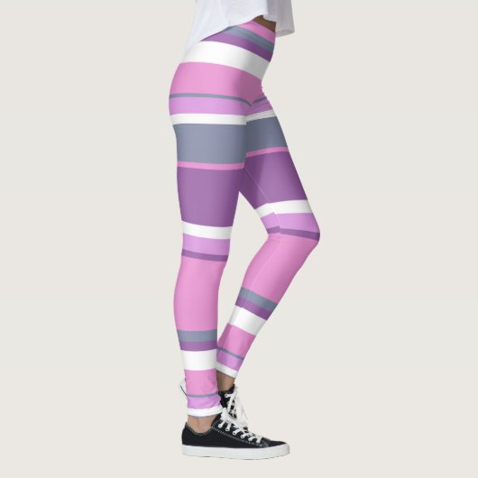Lilac Streifen Leggings (Rechts)