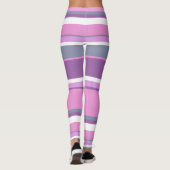 Lilac Streifen Leggings (Rückseite)