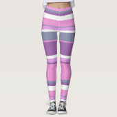 Lilac Streifen Leggings (Vorderseite)