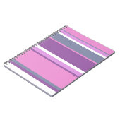 Lilac Streifen Notizblock (Linke Seite)