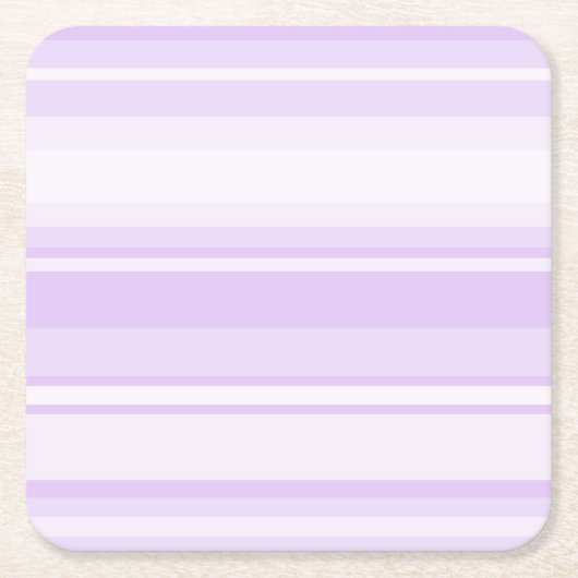 Lilac Streifen Rechteckiger Pappuntersetzer (Vorderseite)