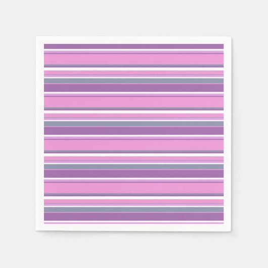 Lilac Streifen Serviette (Vorderseite)