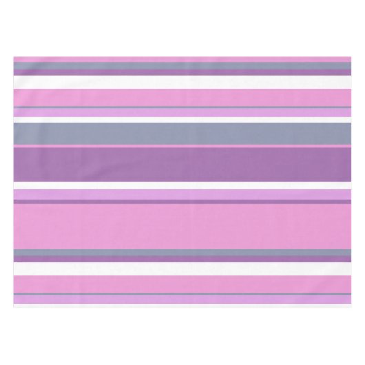 Lilac Streifen Tischdecke (Vorderseite (Horizontal))