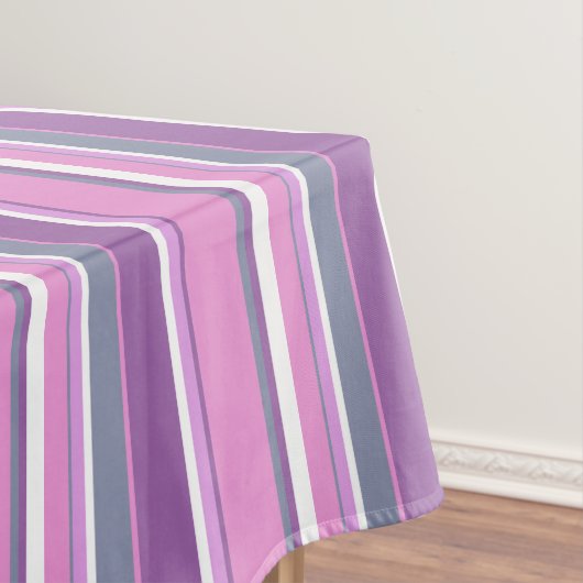 Lilac Streifen Tischdecke (Beispiel)