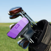 Lilac Stripes benutzerdefiniertes Monogramm Golf H Headcover (In Situ)