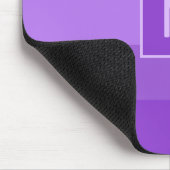 Lilac Stripes Custom Monogramm Mousepad (Ecke)