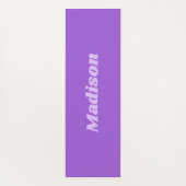 Lilac Stripes Custom Monogramm Yogamatte (Rückseite)