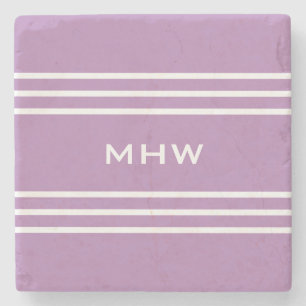Lilac Stripes kundenspezifischer Untersetzer aus M