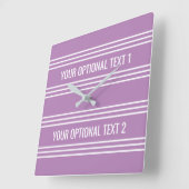 Lilac Stripes Uhr (Winkel)